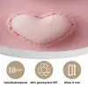Macarons - Hartjes - Kleurrijk - Roze Akoestische PET Vilt - Rond klein -closeup_NL