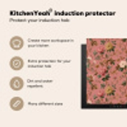 Klassiek - Botanisch - Roze Inductie beschermer vinyl 3mm middel 274 -vsfeer2_ENG