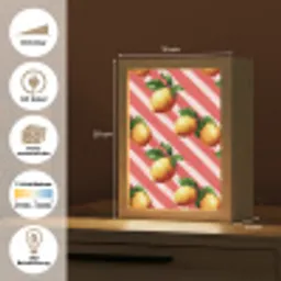 Citroen - Geïllustreerd - Oranje Light Box met kabel (Tafellamp) klein 925 -USP_websiteoverzichtDE