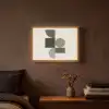 Aardetinten - Abstracte compositie - Eenvoudige vormen Light Box met batterij (Wandlamp) middel -sfeer4