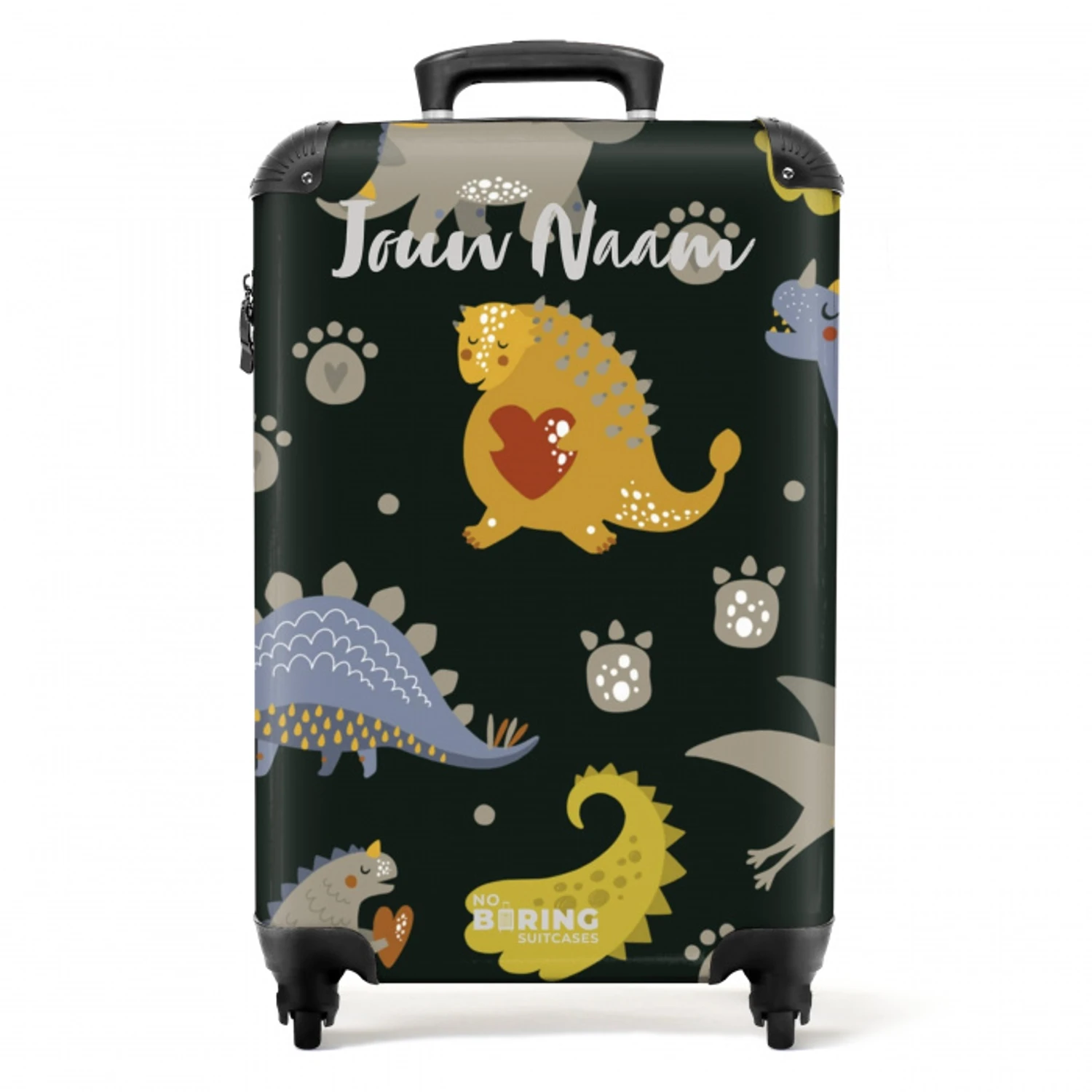 Liefdevolle dinosaurus NBS - Handbagage koffer - Kinderen Unisex middel -productfoto_recht