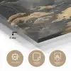 Gouden rivier - Bergen - Maan - Sterrenhemel plexiglas 5mm klein -sfeer2