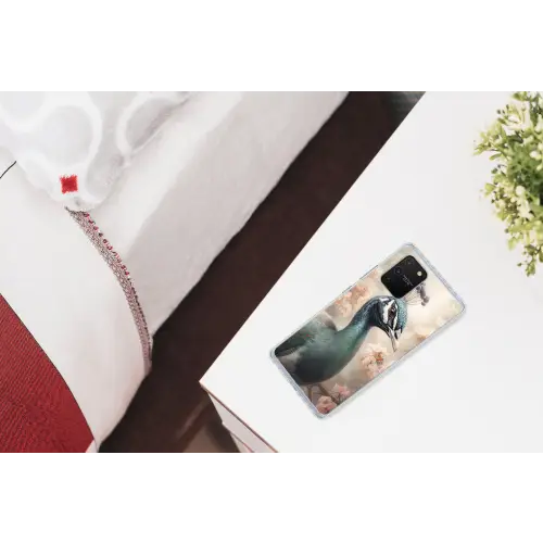 Pauw - Vogels - Bloemen - Boom - Botanisch Telefoonhoesje Samsung Galaxy S10 Lite klein -kamerS10Lite