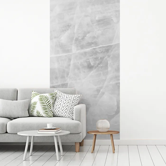 Marmer - Steen - Wit - Luxe - Marmerlook fotobehang vinyl groot -woonkamer