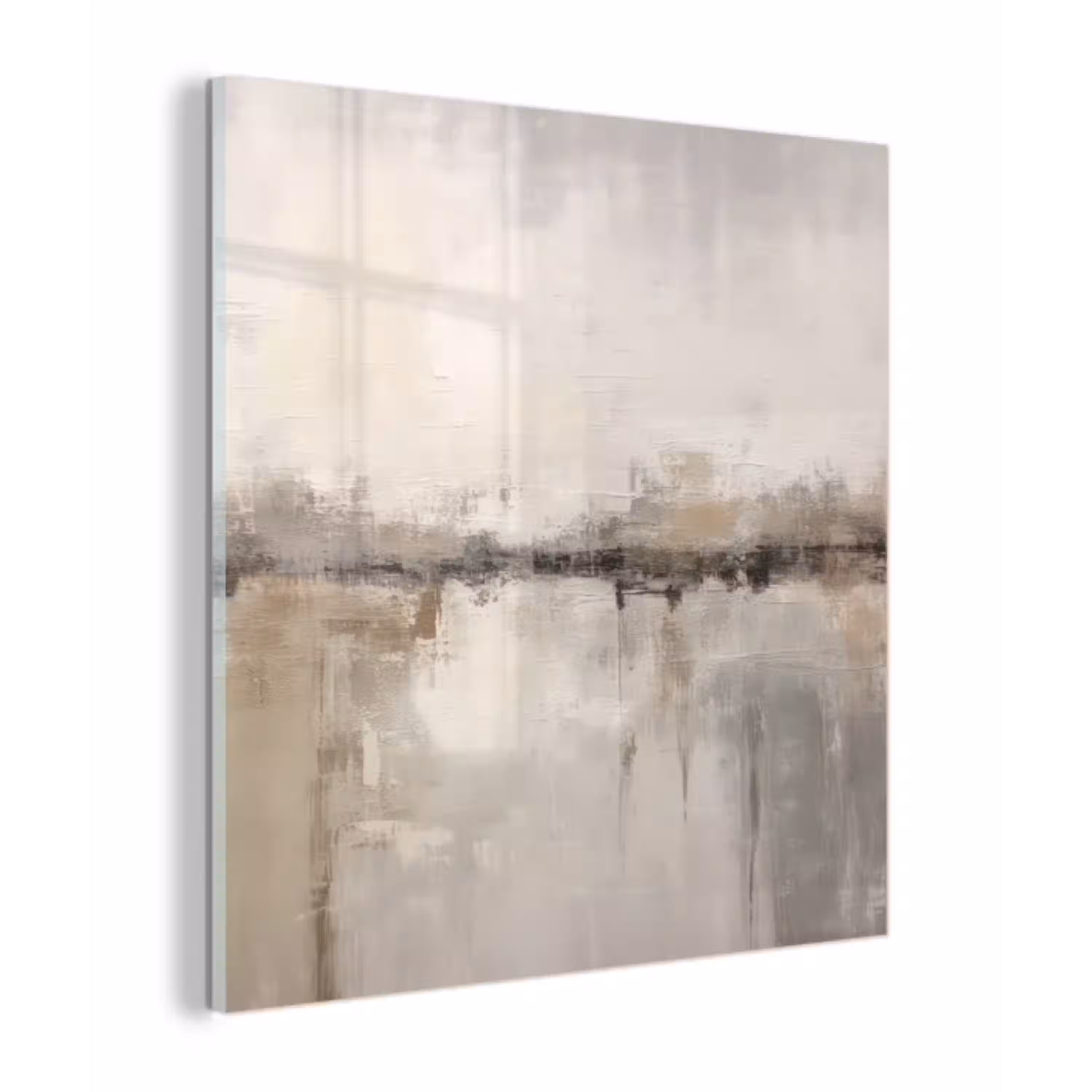 Moderne kunst - Abstract - Beige plexiglas 5mm klein -z3d