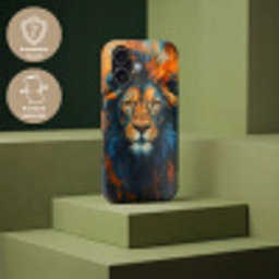 Schilderij - Leeuwenkop - Oranje Toughcase MagSafe Apple iPhone 17 klein -USP_PrintM_DE