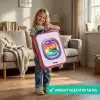 Schildpad die zwemt met zonsondergang Kinderkoffer - Roze klein -sfeer2_NL