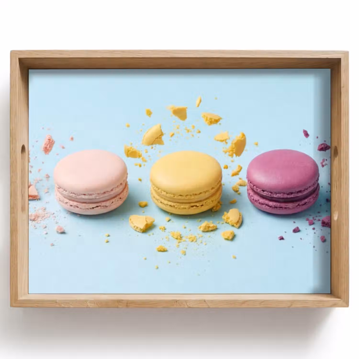 Dienblad - Macarons - Kleurrijk - Pastel