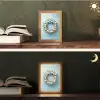 Krans - Eieren - Bloemen Light Box met kabel (Tafellamp) klein -sfeer3