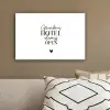 Quotes - Spreuken - Oma - Grandma's hotel always open canvas 2cm klein -sfeer3