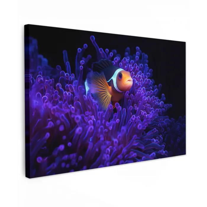 Koraal - Vis - Oranje - Zee canvas 2cm klein -z3d