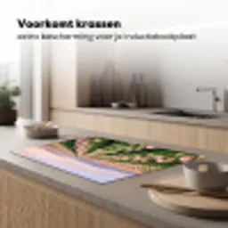 Tulpen - Landschap - Roze Inductie beschermer vinyl 3mm klein -sfeer1
