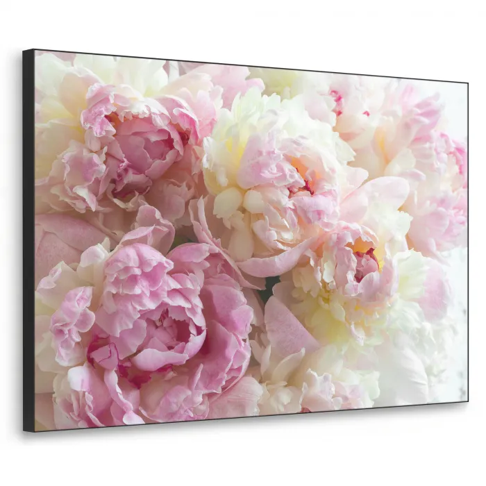 Vintage - Bloemen - Rozen - Natuur Textielframe zwart klein -3d