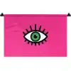 Minimalistisch - Oog - Roze Wandkleed katoen klein -zz3d