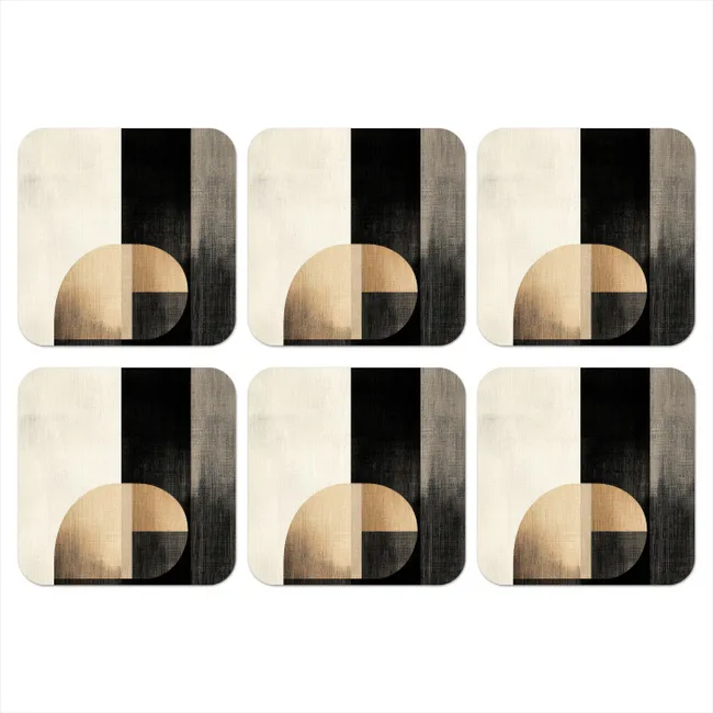Coaster - Shapes - Modern - Black
