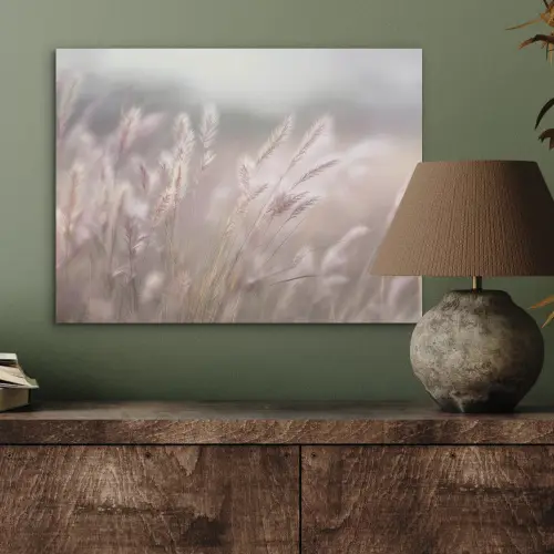 Graspluimen - Wind - Beige - Mistig PET vilt klein -sfeer2
