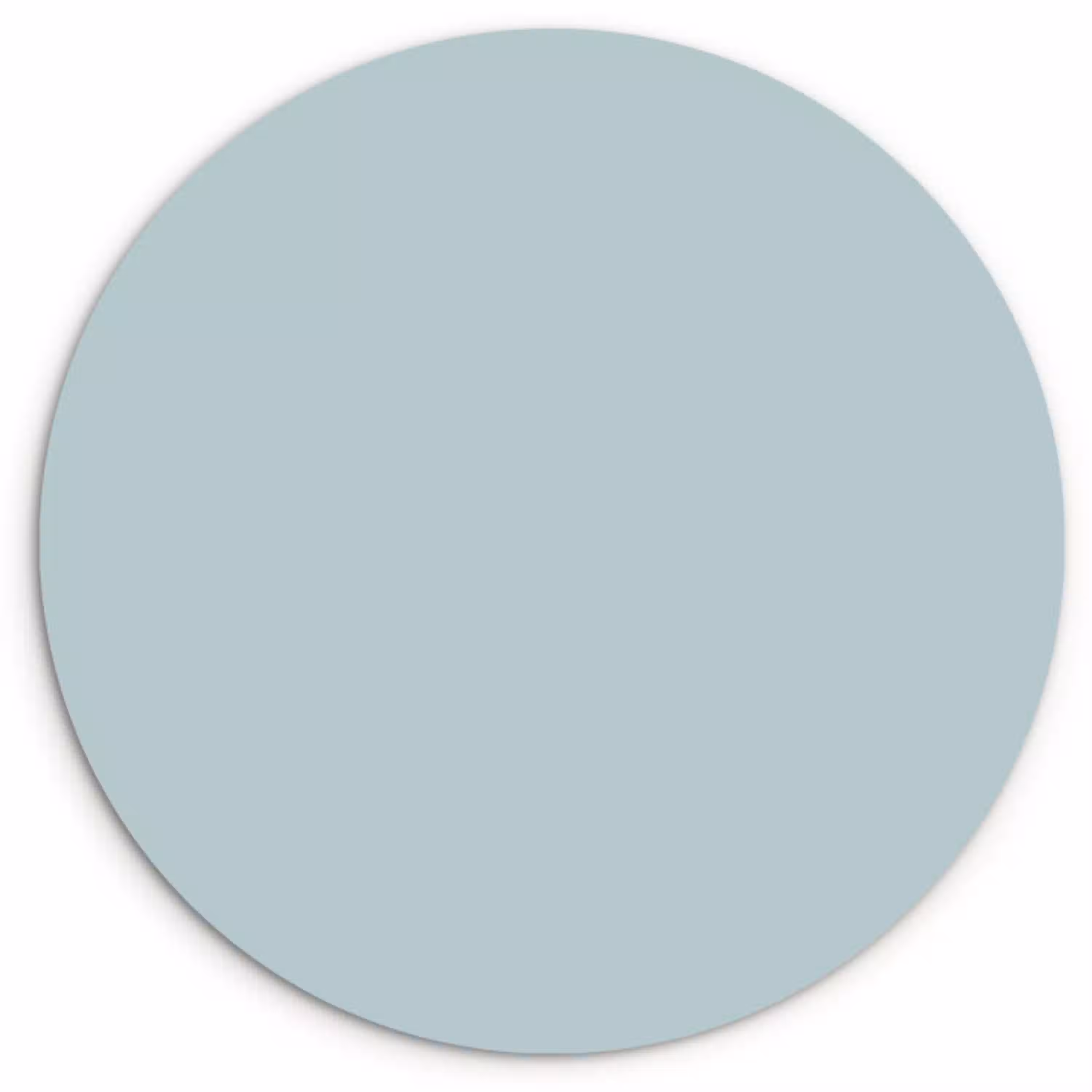 Slate - Blue - Blauw Wandcirkel kunststof plaat 5mm dik klein 188 -3d