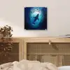Walvis - Vissen - Donkerblauw plexiglas 5mm klein -sfeer4