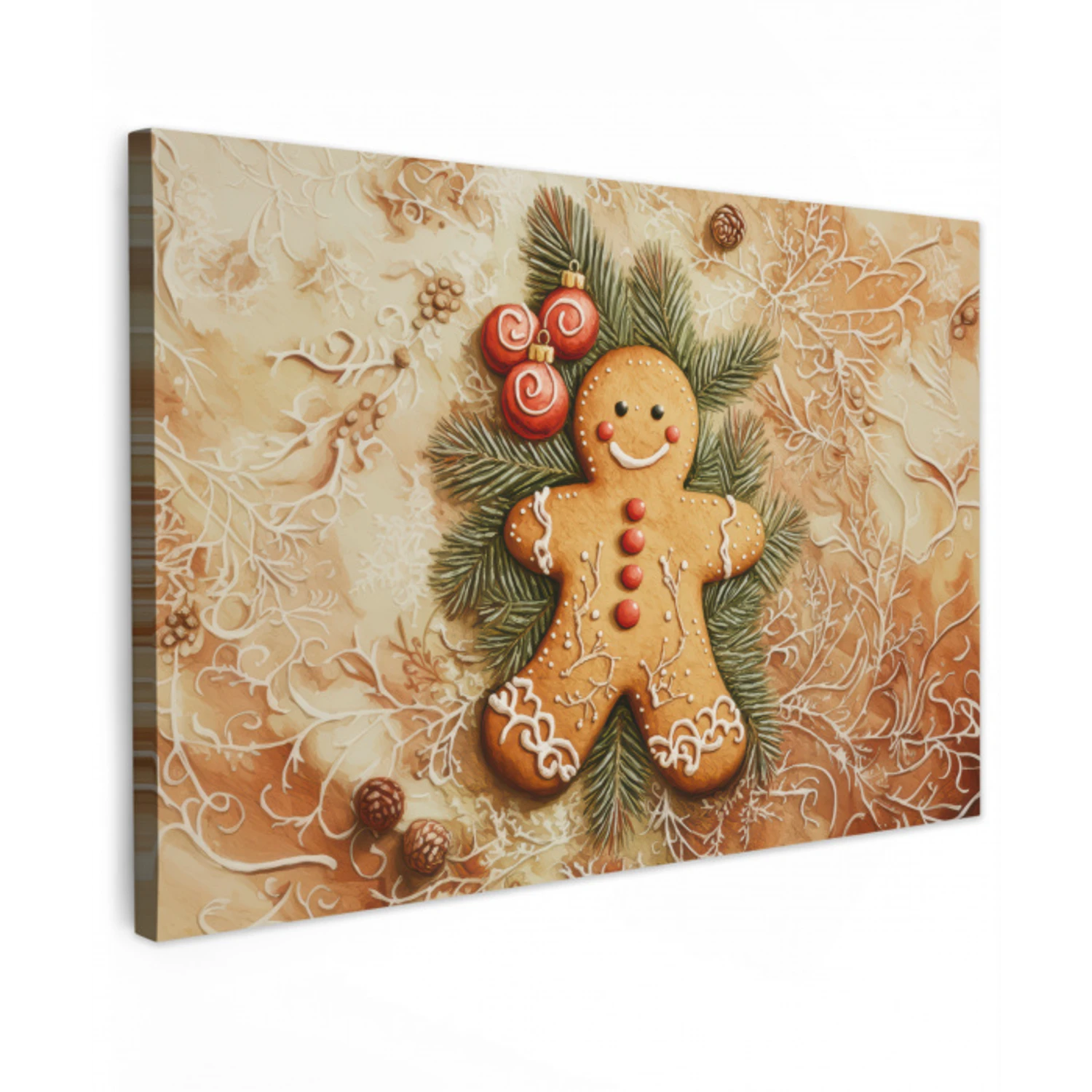 Kerstmis - Koekje - Poppetje - Speculaas canvas 2cm klein -z3d