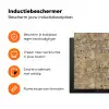 Bruin - Wit - Vlekken - Graniet Inductie beschermer vinyl 3mm klein 276 -zzzzzzz-td-ups