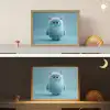 Monster - Blauw Light Box met batterij (Wandlamp kind) middel -sfeer3_kind