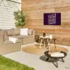 Oh hi - Paars - 3D Tuinposter op houten frame 2 cm dik klein -sfeer2