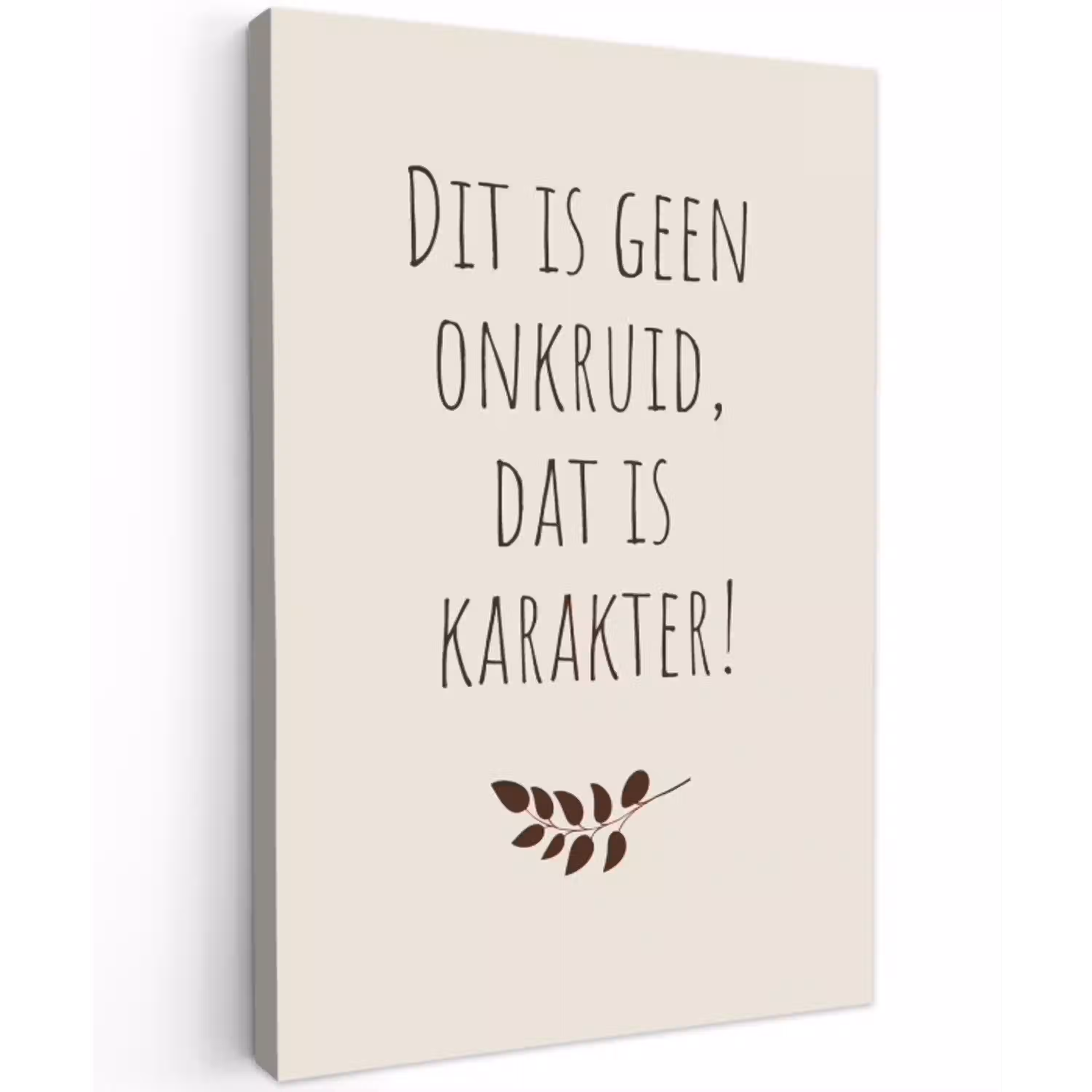 Bruin - Minimalistisch - Quote - Zomer canvas 2cm klein -z3d