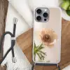 Bloem - Minimalistisch - Groen Hoesje iPhone 16 Pro Max met koord klein -sfeer4