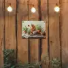 Potten - Kruiden - Hout tuinposter los doek klein -sfeer1
