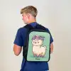 Kawai - Alpaca - Groen Rugzak - Zwart middel -sfeer8