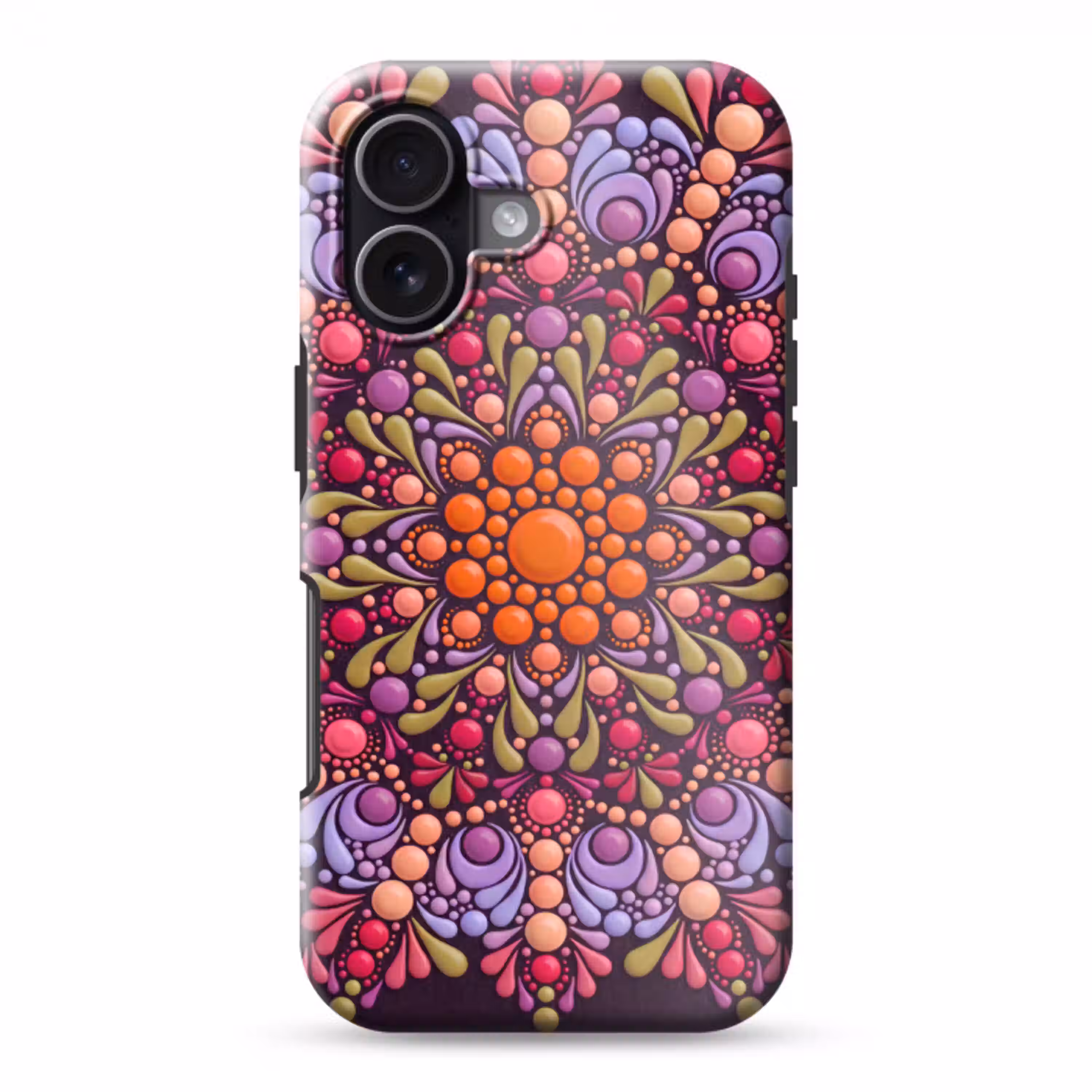 Patroon - Stippen - Abstract - Modern - Kleurrijk Toughcase MagSafe Apple iPhone 17 klein -3d