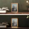 Vuurtoren - Stenen - Water - Maan Light Box met kabel (Tafellamp) klein -sfeer3