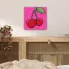 Kers - Roze - Fruit aluminium wit klein -sfeer3