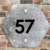 Beton - Traditioneel Naambord Hexagon klein -sfeer2