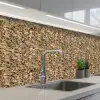 Graniet  - Beige - Patroon keuken achterwand 2 middel 871 -3d_schuin