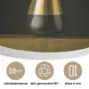 Exotisch - Boeket - Vaas - Goud Akoestische PET Vilt - Rond klein -closeup_NL