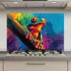Kikker - Felgekleurd - Tak - Regenboog keuken achterwand spatscherm klein -3d_website