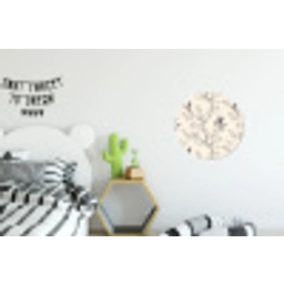 Takken - Vogels - Beige Wandcirkel aluminium klein 190 -kinderkamer
