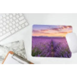 Lavendel - Veld - Natuur - Paars muismat rubber klein -witbureau