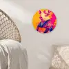 Varken - Bloemkroon - Kimono - Abstract Wandcirkel plexiglas klein -sfeer5