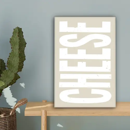 Food - Japandi - Cheese - Decoratie canvas 2cm klein -sfeer4