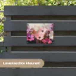 Bloemen - Kleurrijk - Bloei tuinposter los doek klein -sfeer3