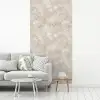 Lichtbeige - Goudbruine Nerven - Marmer fotobehang vinyl groot 64 -woonkamer