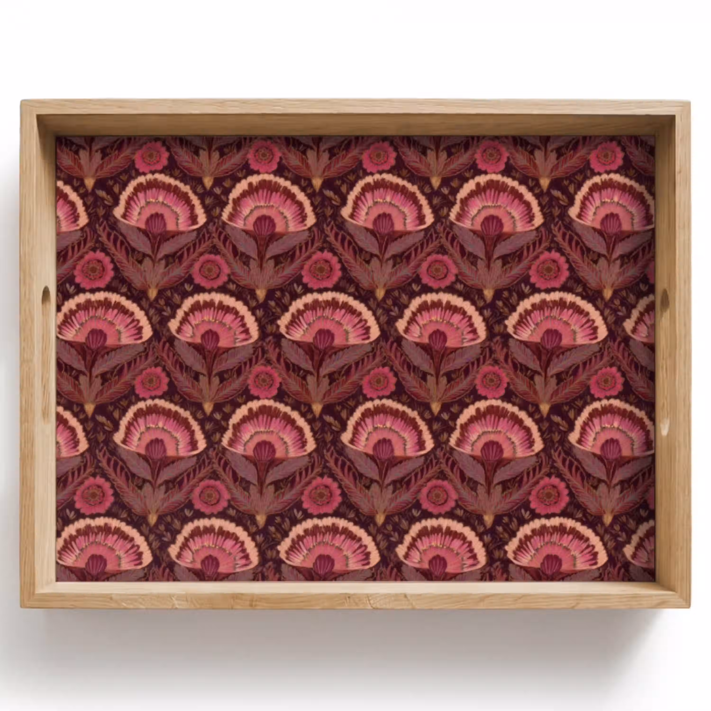 Antiek - Bloemen - Kleurrijk Dienblad Rechthoek middel 911 -z3d_shopping