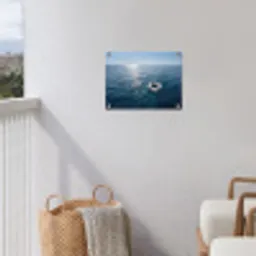 Oceaan - Zwemband - Horizon tuinposter los doek klein -sfeer8