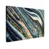 Marmer - Goud - Blauw - Glitter - Marmerlook - Abstract canvas 2cm klein -z3d