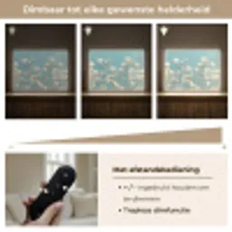 Stängel – Blumen – Luft – Weiß Light Box met batterij (Wandlamp) middel -USP_dimbaarNL