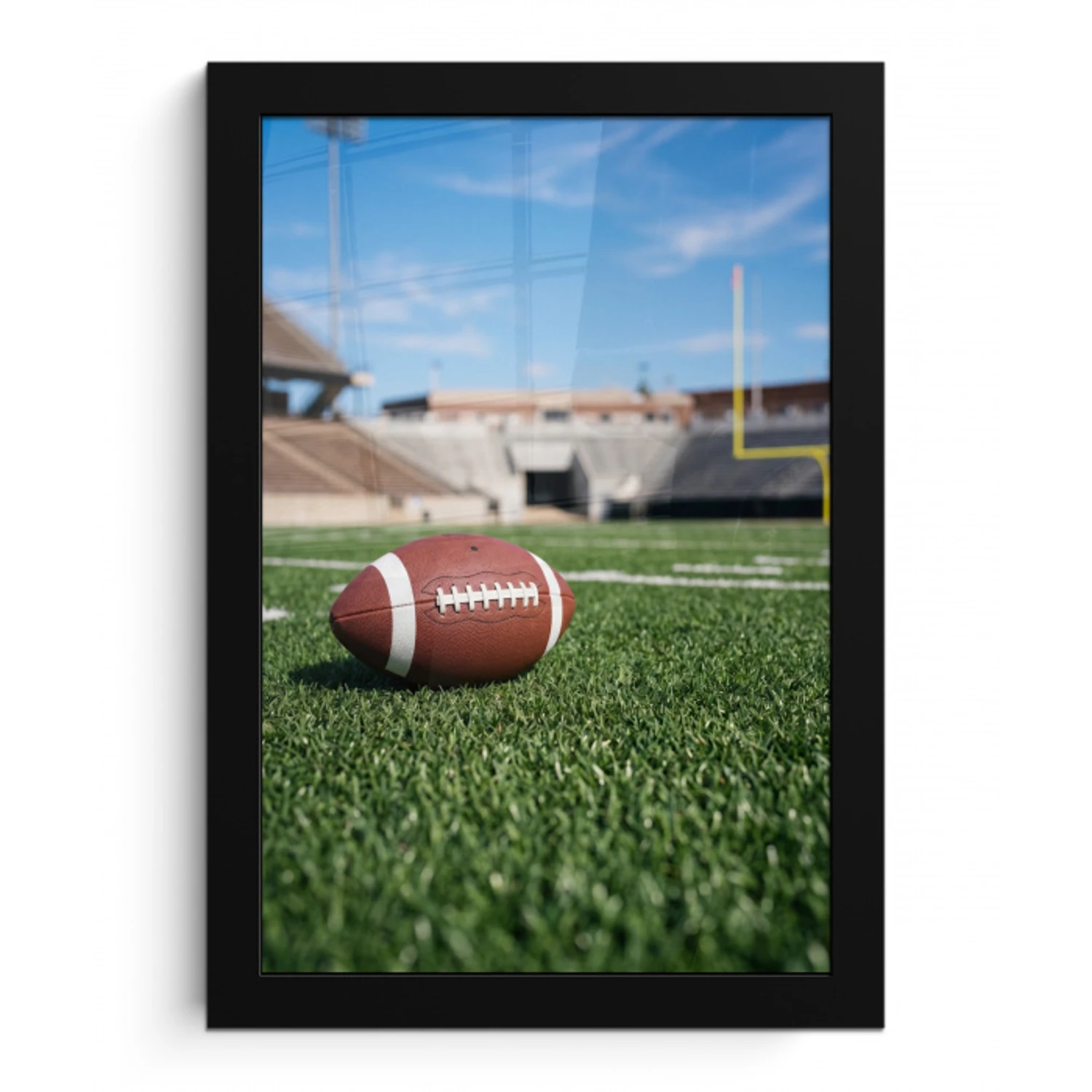 Football - Veld - Stadion - Sport fotolijst zwart zonder passe partout klein -3d
