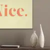 Nice - Oranje - Geel - Minimalistisch PET vilt klein -sfeer6_closeup
