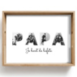 Papa - Lettercollage Dienblad Rechthoek middel -z3d_shopping